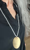 Jade and Shell Hand Knotted Necklace