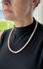 Pink Czech glass necklace