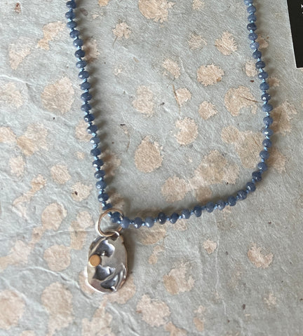 One-of-a-kind Silver Hand Knotted  Necklace
