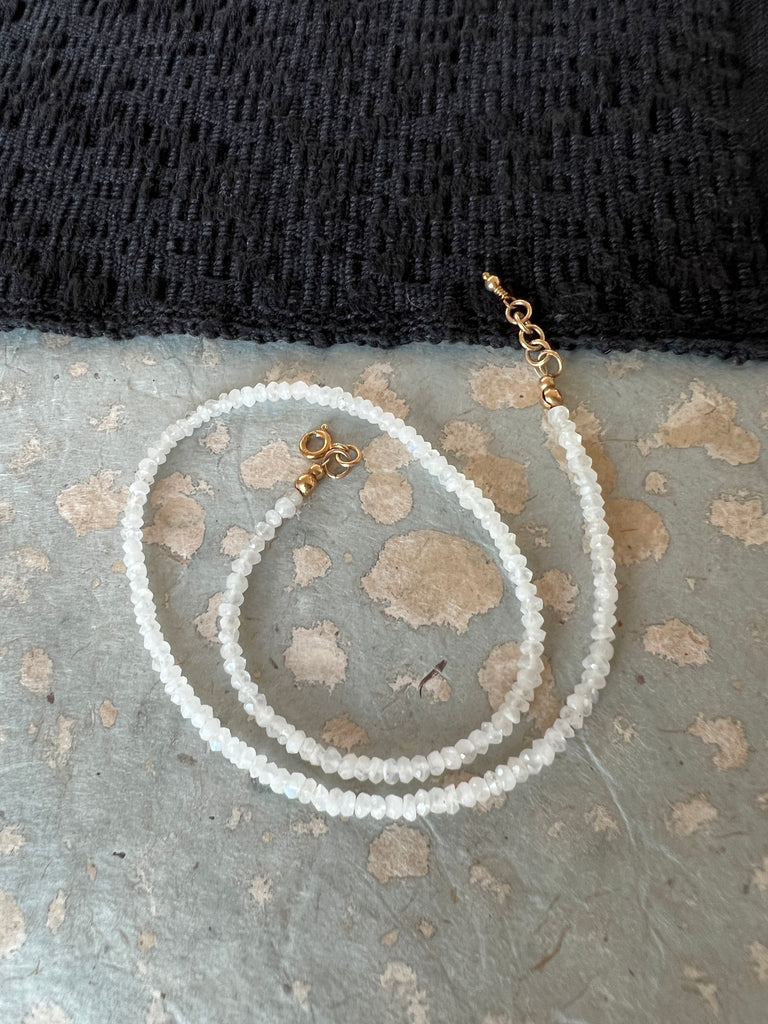 Double wrap clear Czech glass bracelet