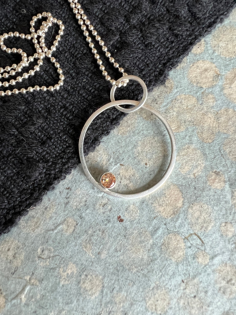 Silver stellar necklace