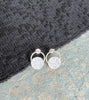 Silver orbit earrings
