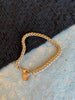 Gold chain bracelet