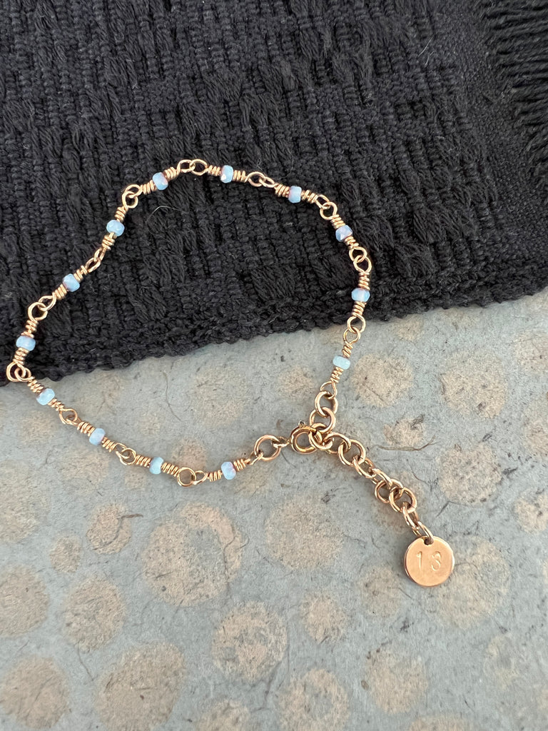 Blue cloud bracelet