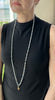 Fire Agate & White Jade Necklace