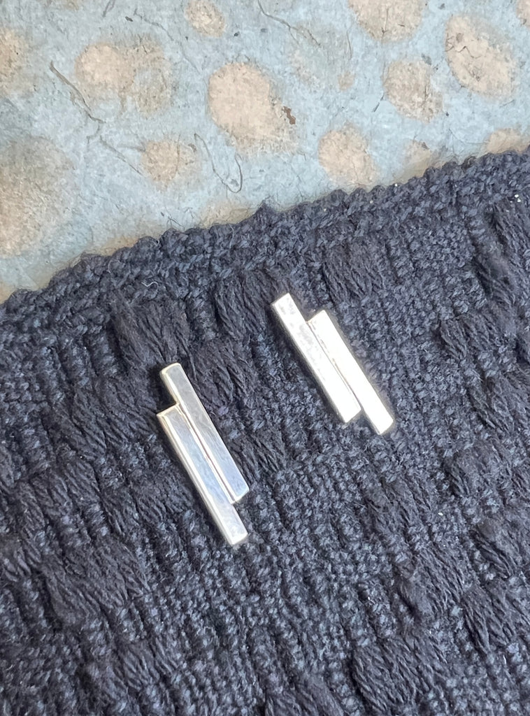 Double bar earrings
