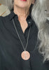Textured copper necklace