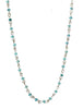 Sea blue Czech glass necklace