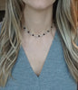 Black faceted onyx necklace or bracelet