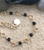Onyx & gold necklace