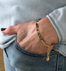 Sea blue seed bead bracelet