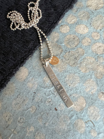 THESE WORDS: Silver Fighter Necklace