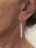 Sterling silver stick earrings